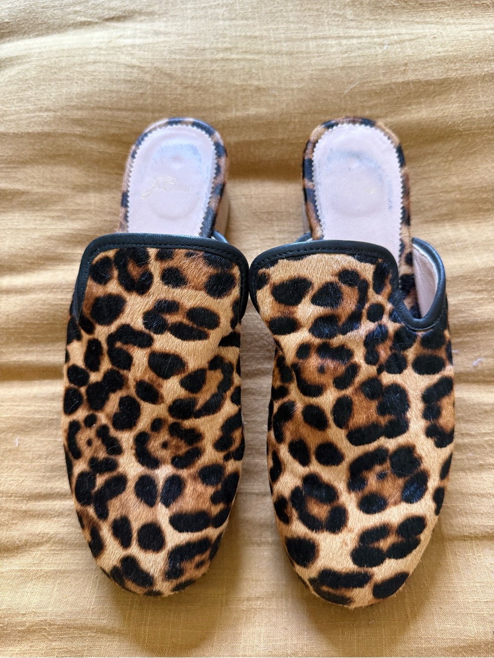 J Crew Women’s Leopard Print Slip-On Clogs